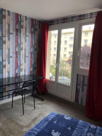 Chbre meublée balcon, dans appart, prox fac,tram Caen