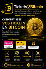 Échangez vos tickets prépayés contre du Bitcoin Strasbourg