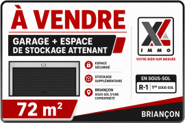 Garage fermé et vaste espace de stockage Briançon