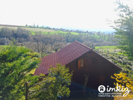 Maison ossature bois style chalet,  vue imprenable Challonges