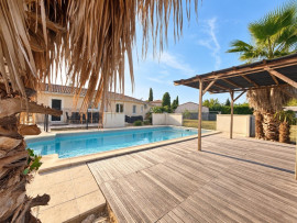Maison plain-pied 130 m² – 4 chambres – piscine – terrain 3 200 m² – assainissement conforme La Force