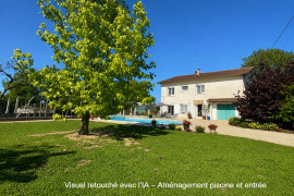 MAISON RENOVEE 145 m², GARAGE 40 m², TERRAIN 1 555 m², CORSANT-LA NEUVE Perrex