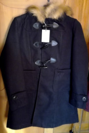 Manteau, duffle coat noir - T : S Montmirail