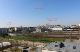 Mini loft sous les toits Vue sacré cœur et Jardin Paris 19ème