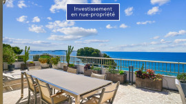 NUE-PROPRIETE- DERNIER ETAGE - 83 M² DE TERRASSES, AVEC 38% DE DECOTE. cannes