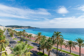 Promenade des anglais 3 pièces en étage élevé avec VUE MER a vendre Nice