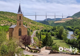 RARE  MAISON EN PIERRE VUE PANORAMIQUE VIADUC Millau