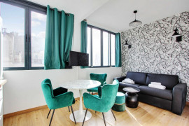 Studio cosy meuble-Belleville, proche transports Paris 20ème