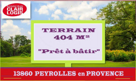 Sur terrain viabilisé, votre villa à construire Peyrolles-en-Provence