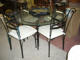Table verre et 4 chaises, promotion Sartrouville