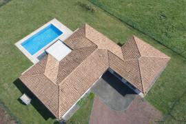 Villa de plain-pied 225 m² – 5 chambres dont suite parentale – Piscine – 15 min de Bergerac Saint-Julien-de-Crempse