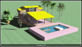 Villa piscine, 3ch, 3 terrasses, 3 SB  au Sénégal Saintes-Maries-de-la-Mer