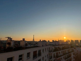 Vue panoramique sur villa Montmorency et Paris Paris 16ème