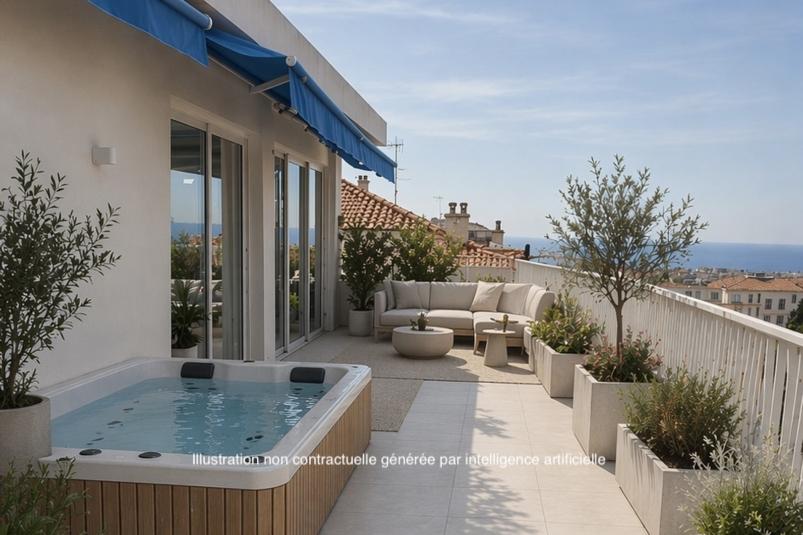 
                                                Vente
                                                 Appartement toit terrasse Cimiez