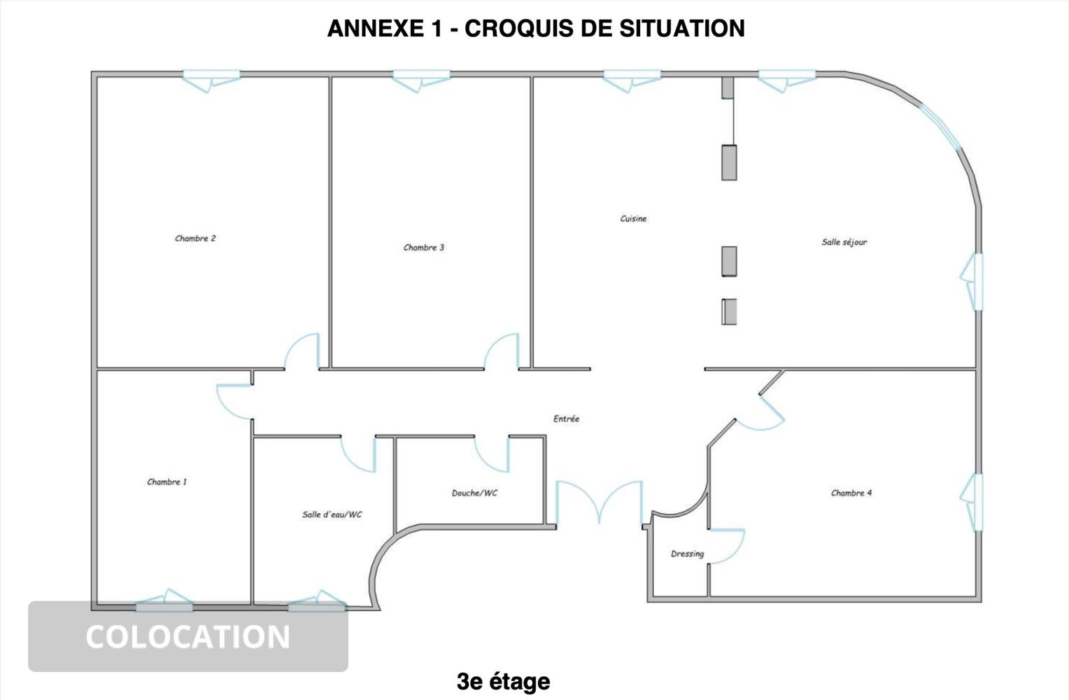 
                                                Colocation
                                                 1 chambre disponible en colocation