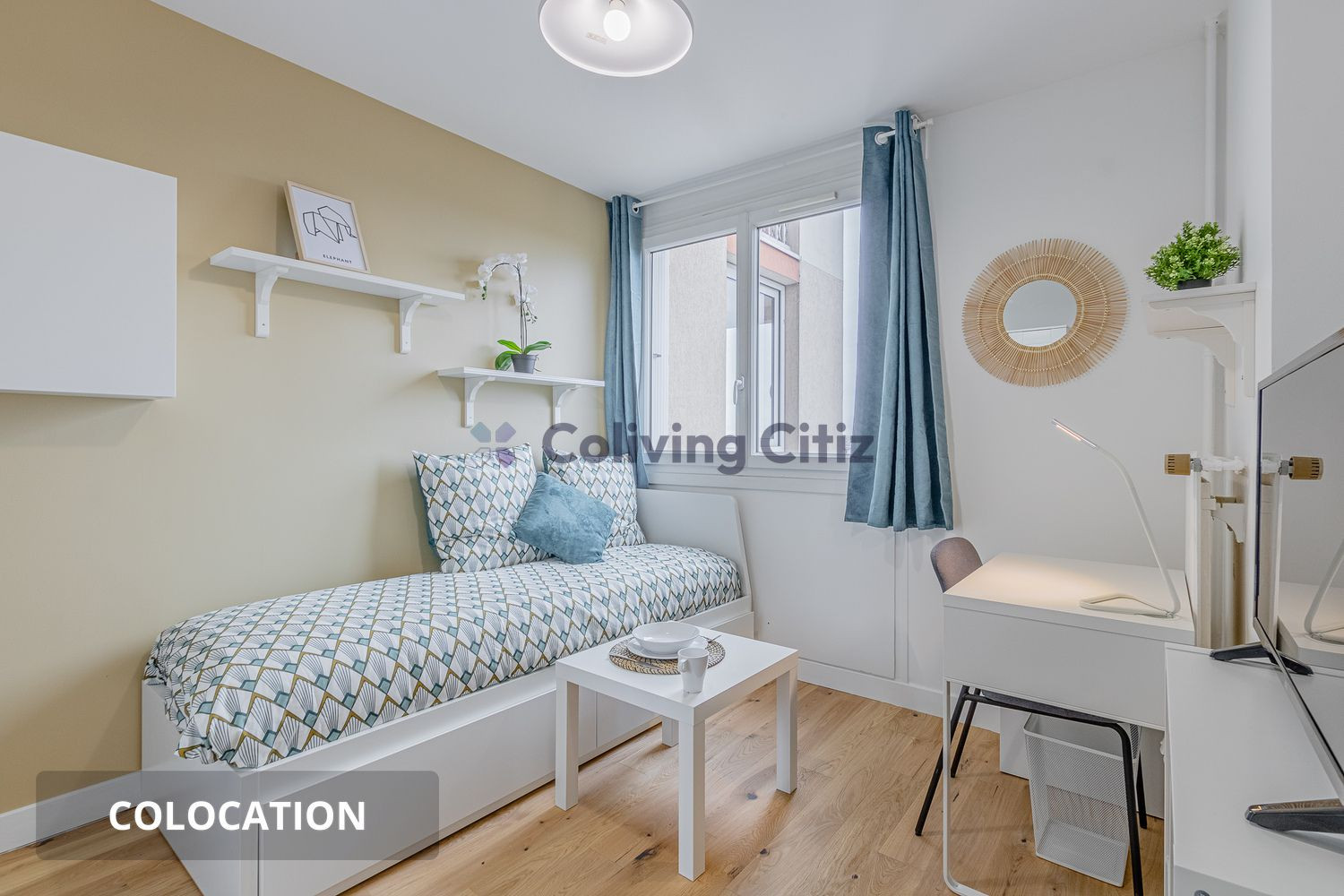 
                                                Colocation
                                                 1 chambre disponible en colocation