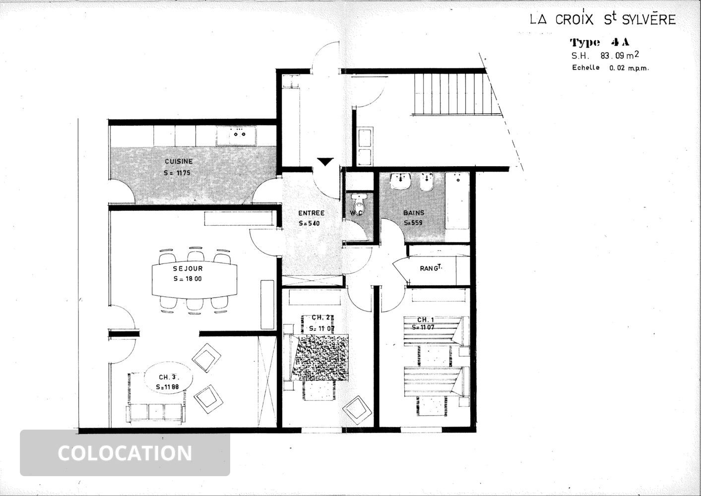 
                                                Colocation
                                                 1 chambre disponible en colocation