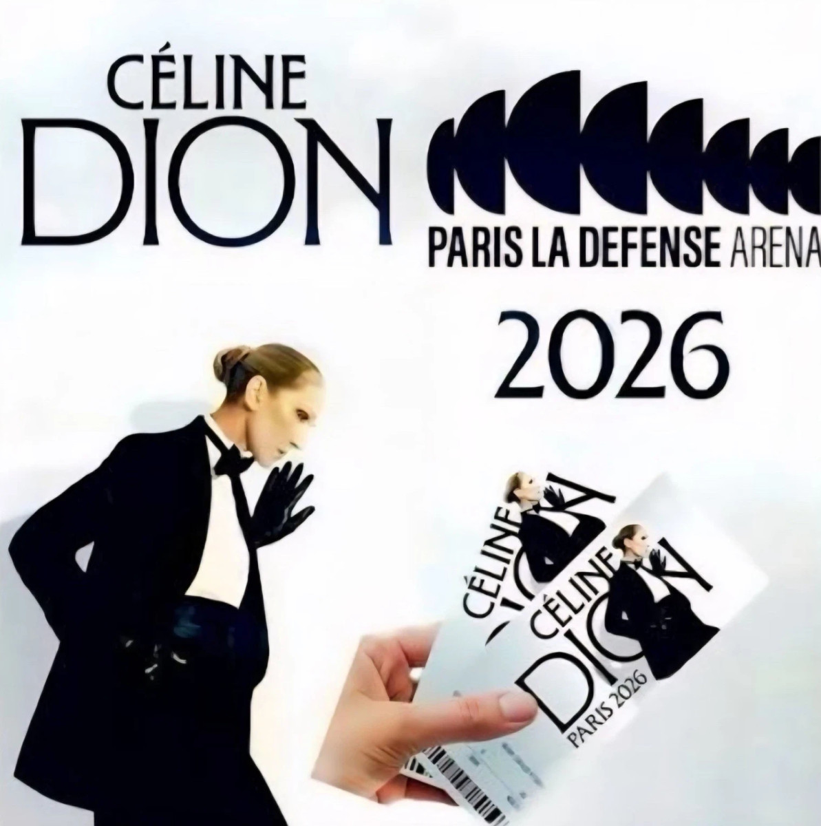 
                                                Billeterie
                                                 2 billets Céline Dion 18 septembre 2026