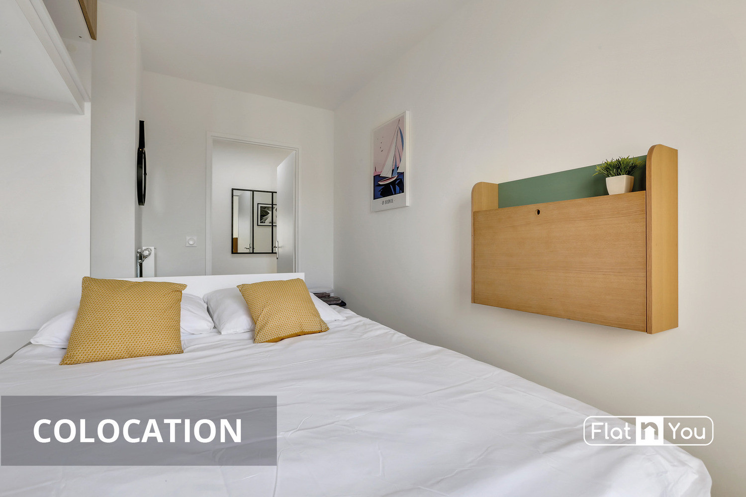 
                                                Colocation
                                                 2 chambres disponibles en colocation