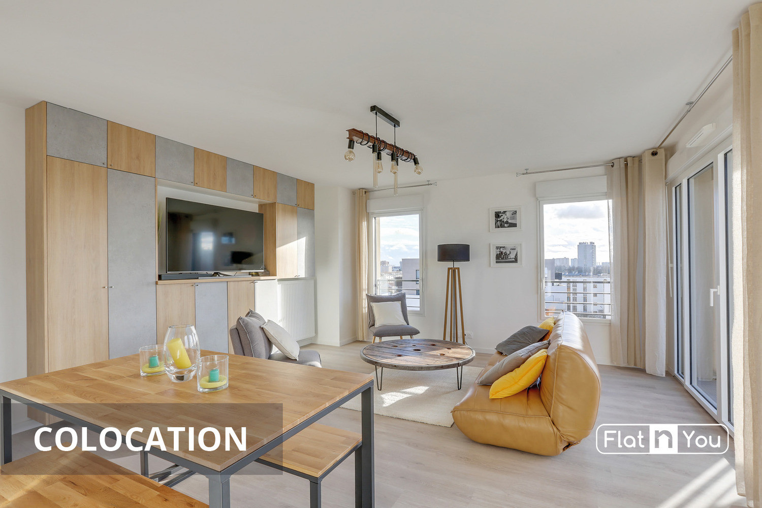 
                                                Colocation
                                                 2 chambres disponibles en colocation