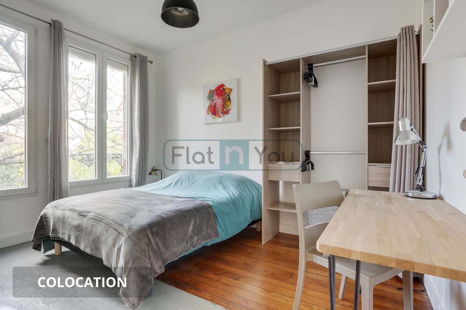 
                                                Colocation
                                                 2 chambres disponibles en colocation