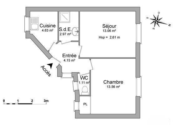 
                                                Location
                                                 2 pièces 40 m2 à louer à Malakoff
