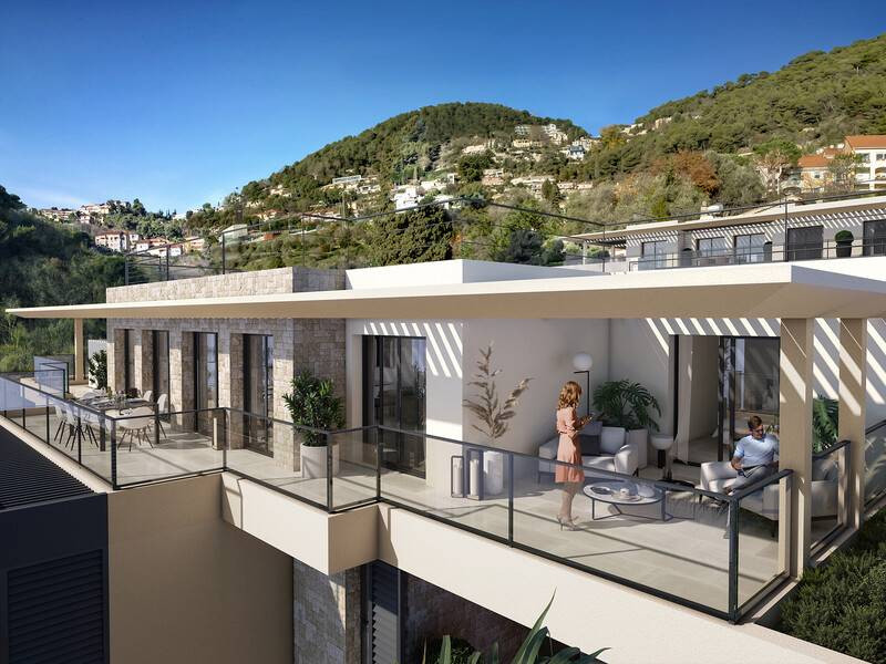 
                                                Vente
                                                 2 pieces dans Programme neuf Eze cote azur avec vue mer