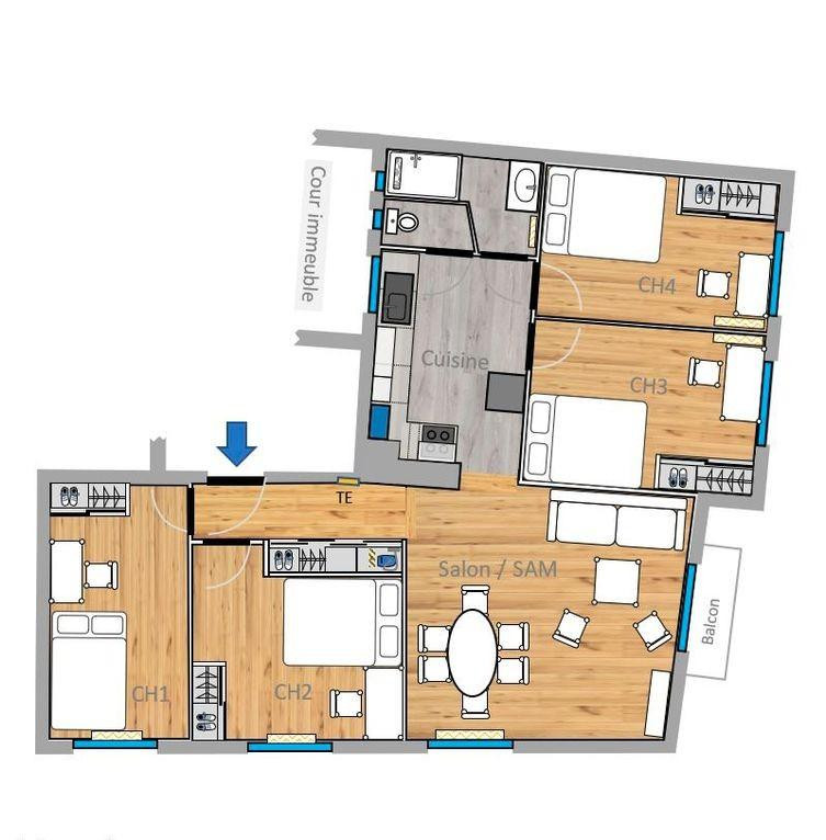 
                                                Colocation
                                                 3 chambres dispo dans belle coloc 72m²