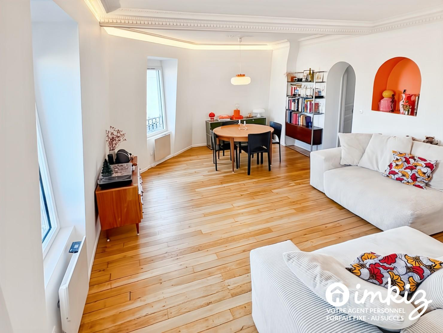 
                                                Vente
                                                 3 pièces 52m² rénové par architecte - Nation