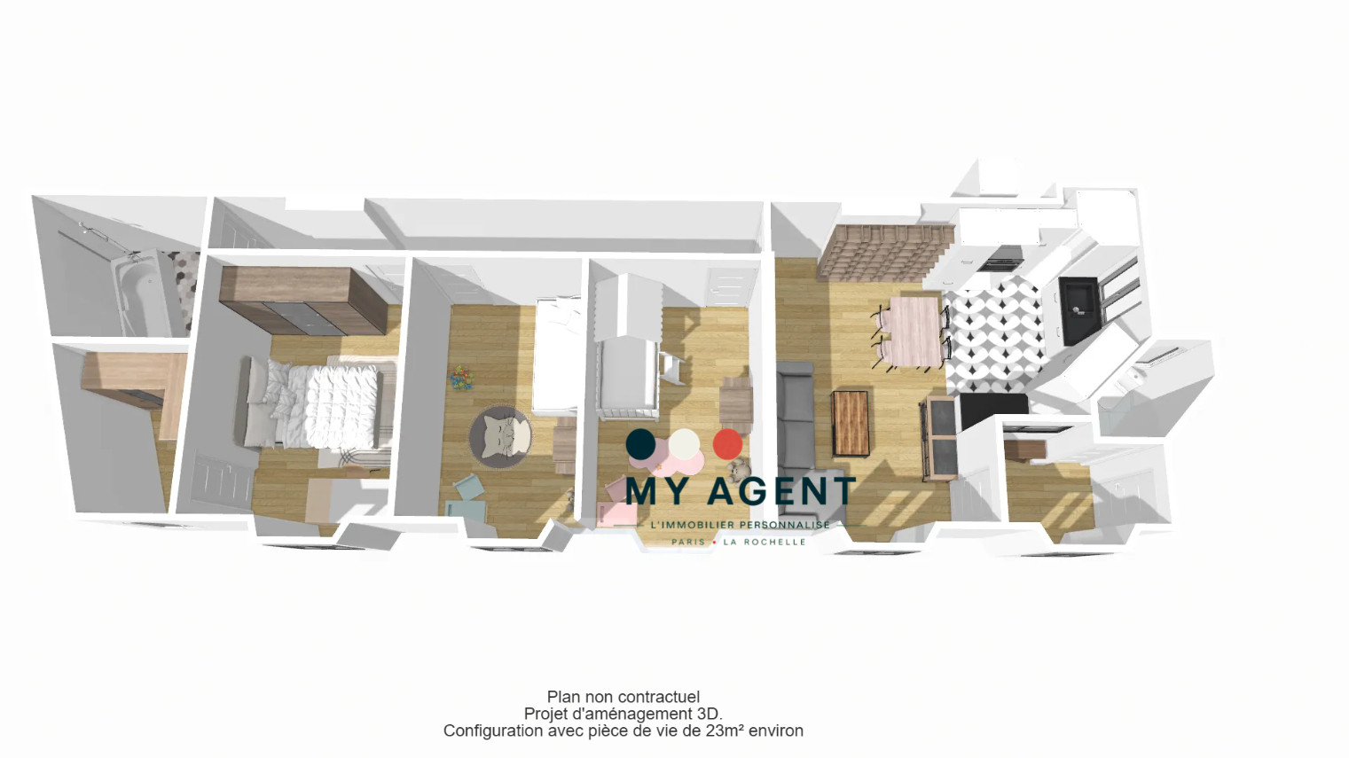 
                                                Vente
                                                 4P 76m² SUR JARDIN – CALME ABSOLU