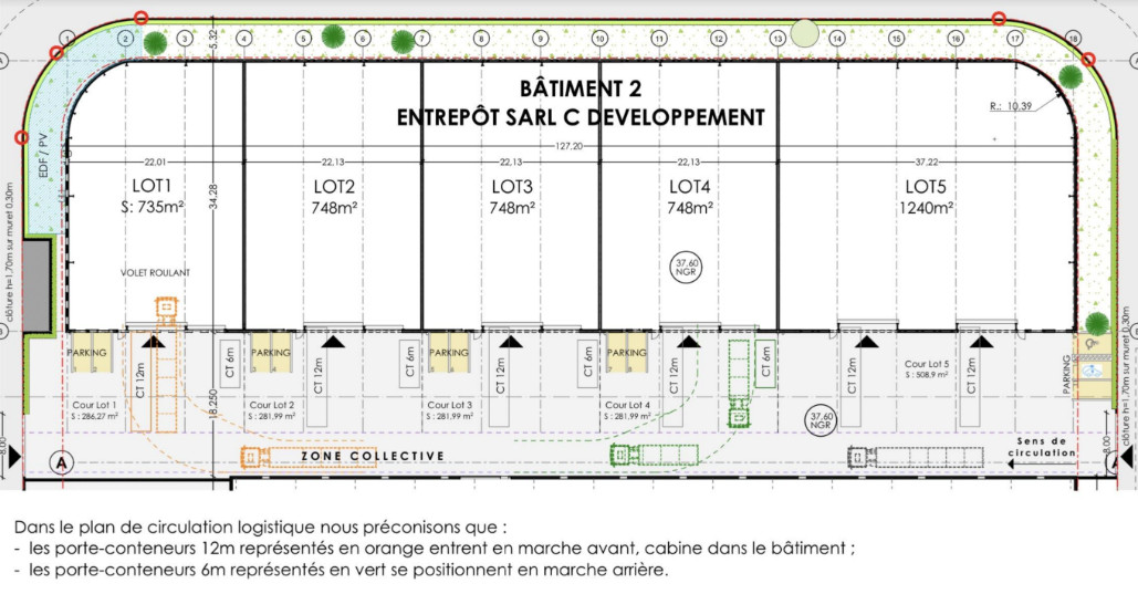 
                                                Location
                                                 5 Entrepôts ou locaux d'activité neuf au Port