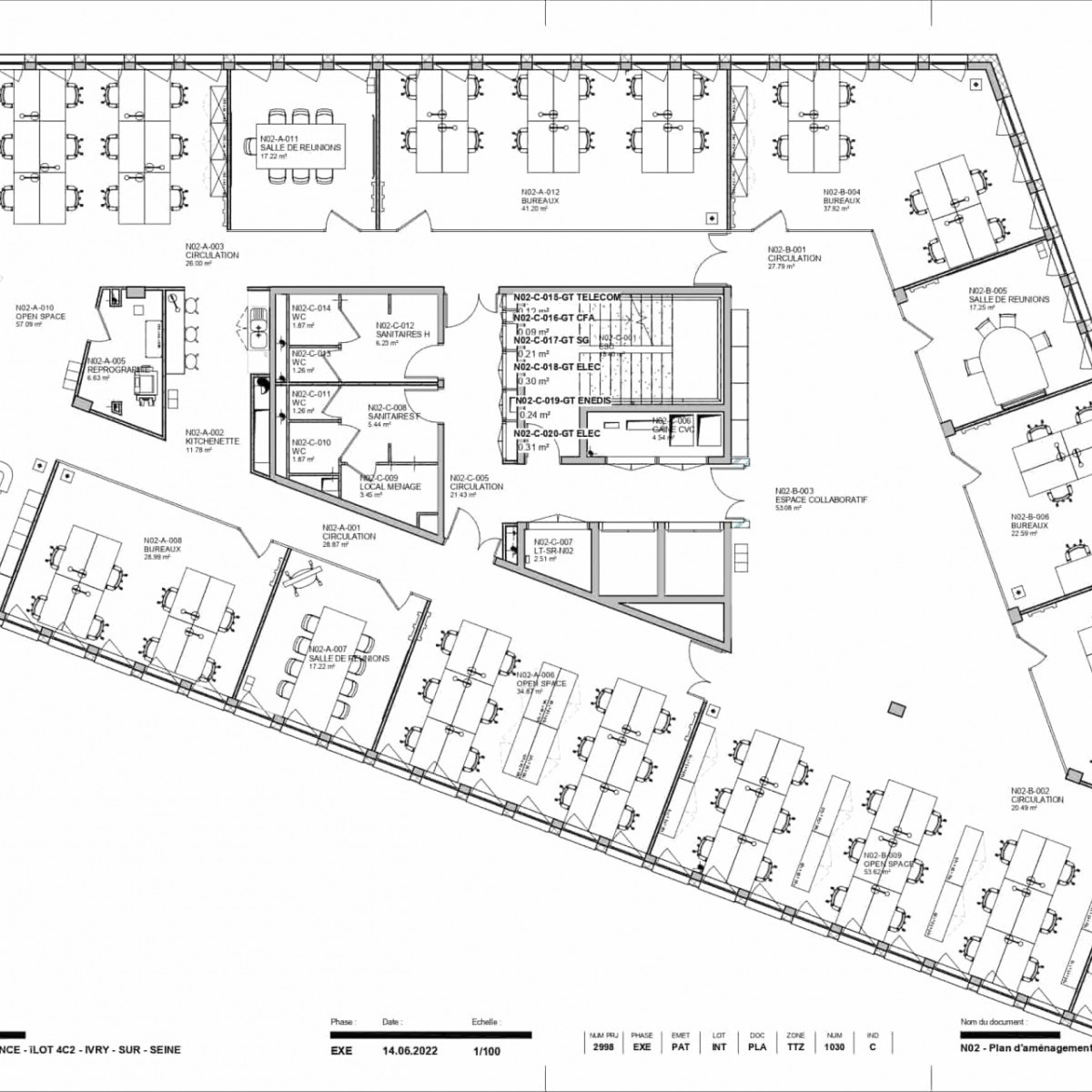 
                                                Location
                                                 À louer - Bâtiment Yuri - 1 341 m² de bureaux divisibles à Ivry-sur-Seine