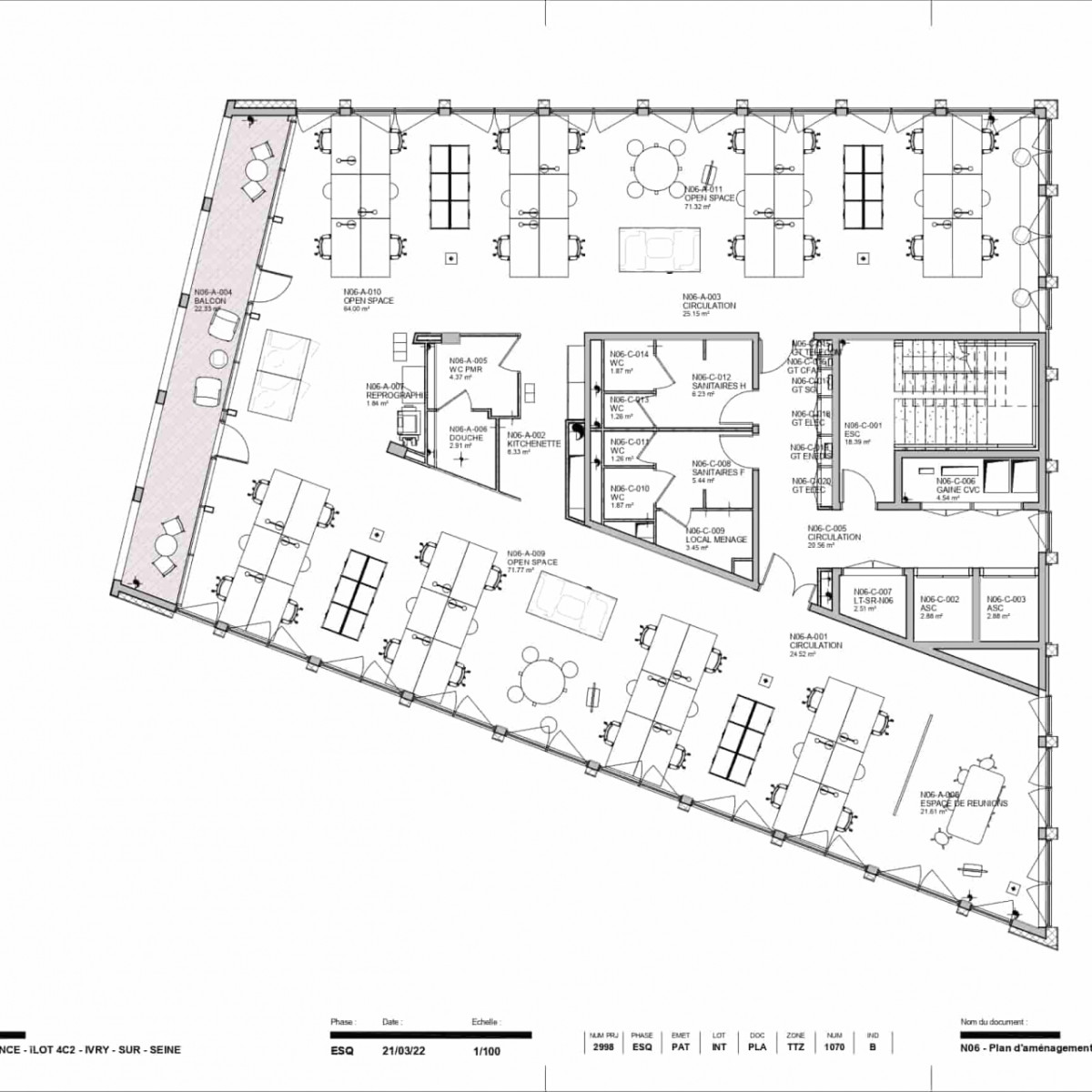 
                                                Location
                                                 À louer - Bâtiment Yuri - 1 341 m² de bureaux divisibles à Ivry-sur-Seine