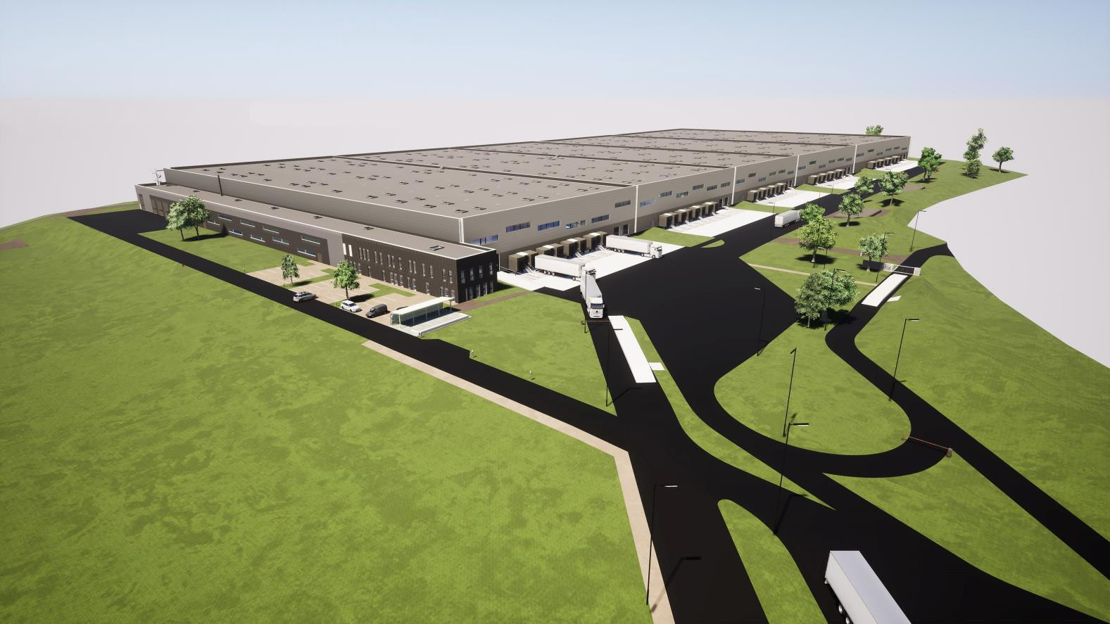 
                                                Location
                                                 À louer – Entrepôts logistiques de 12 650 m² proche d'Amiens à Roye – Somme (80)