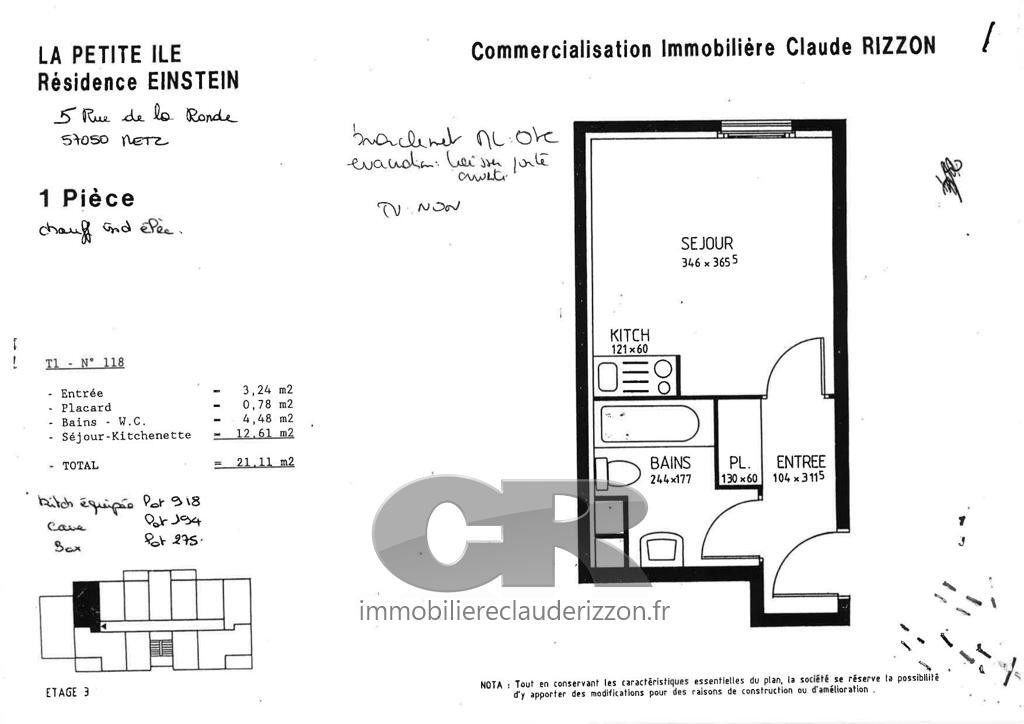 
                                                Location
                                                 a louer - studio - metz devant les ponts