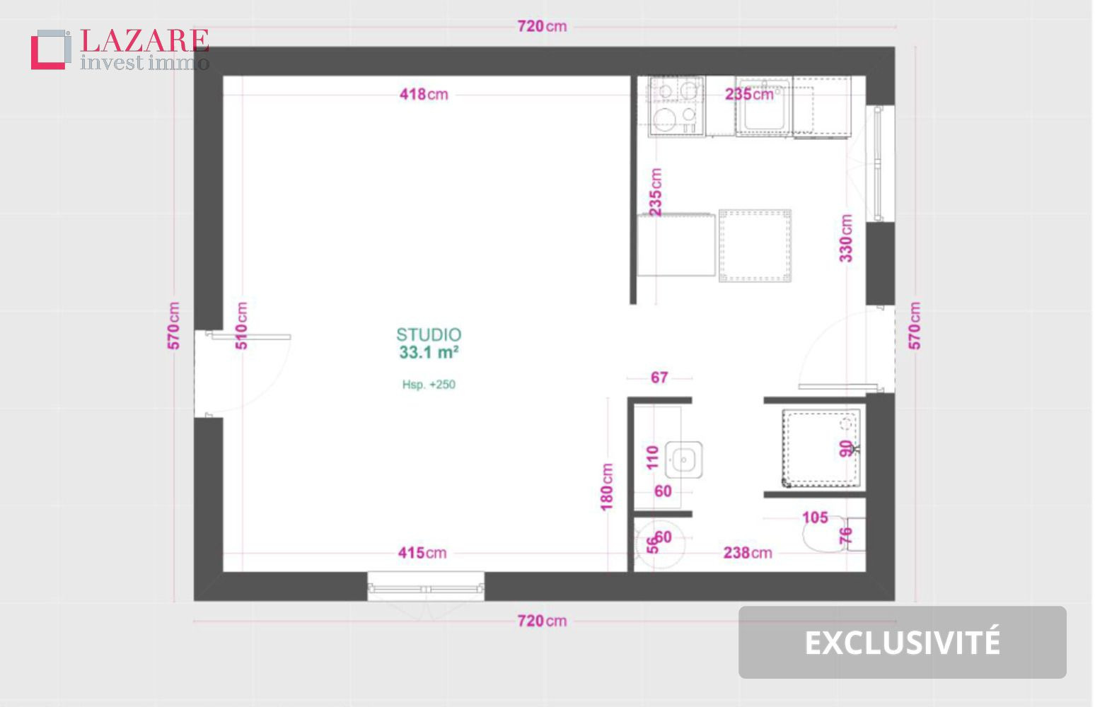 
                                                Location
                                                 A LOUER studio meublé
