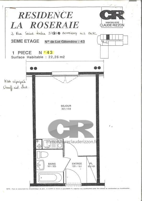 
                                                Location
                                                 A LOUER - STUDIO MONTIGNY LES METZ