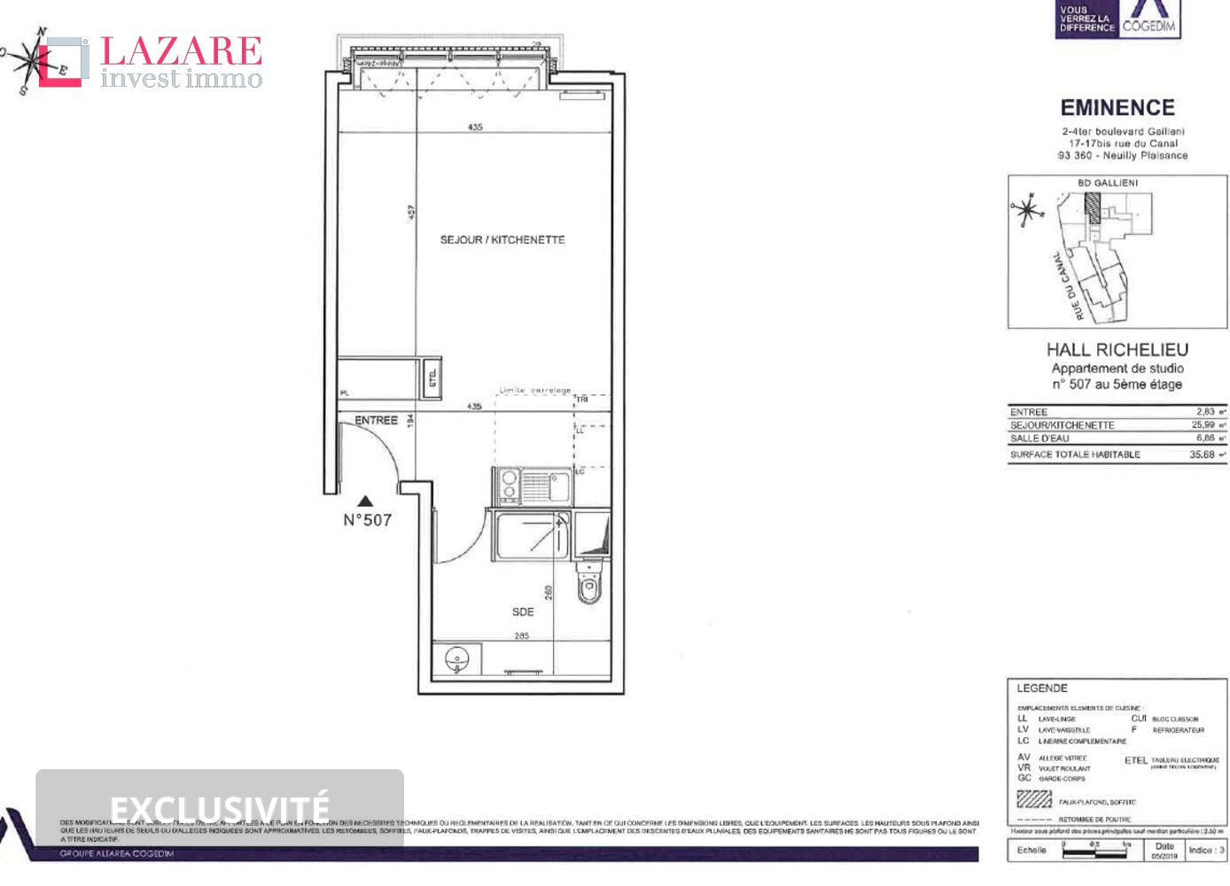 
                                                Location
                                                 A LOUER T1 récent