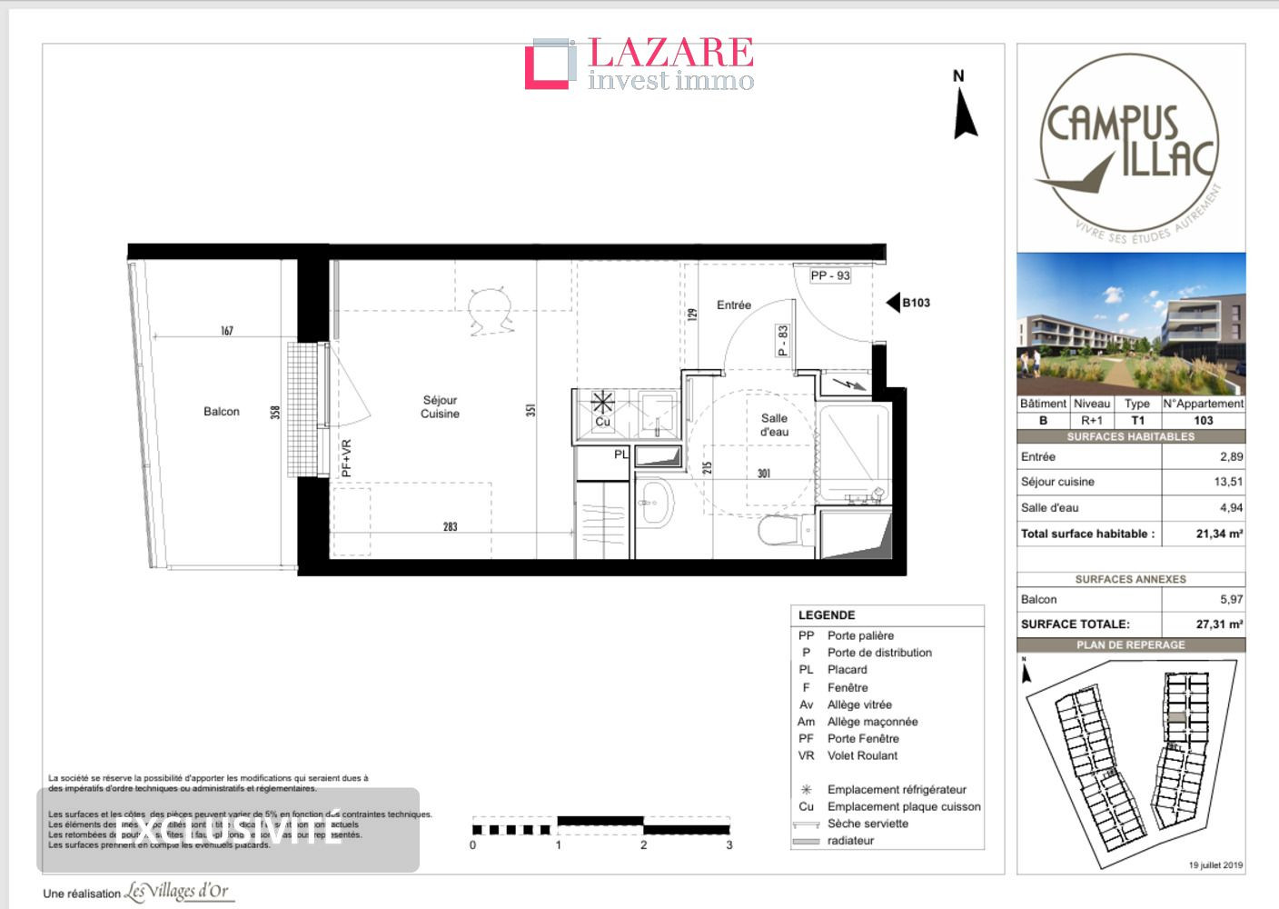 
                                                Location
                                                 A LOUER T1 récent avec balcon
