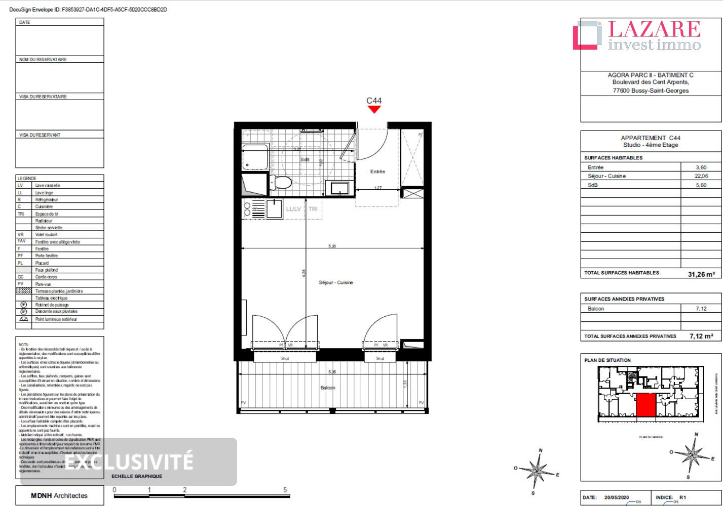 
                                                Location
                                                 A LOUER T1 récent avec balcon et parking