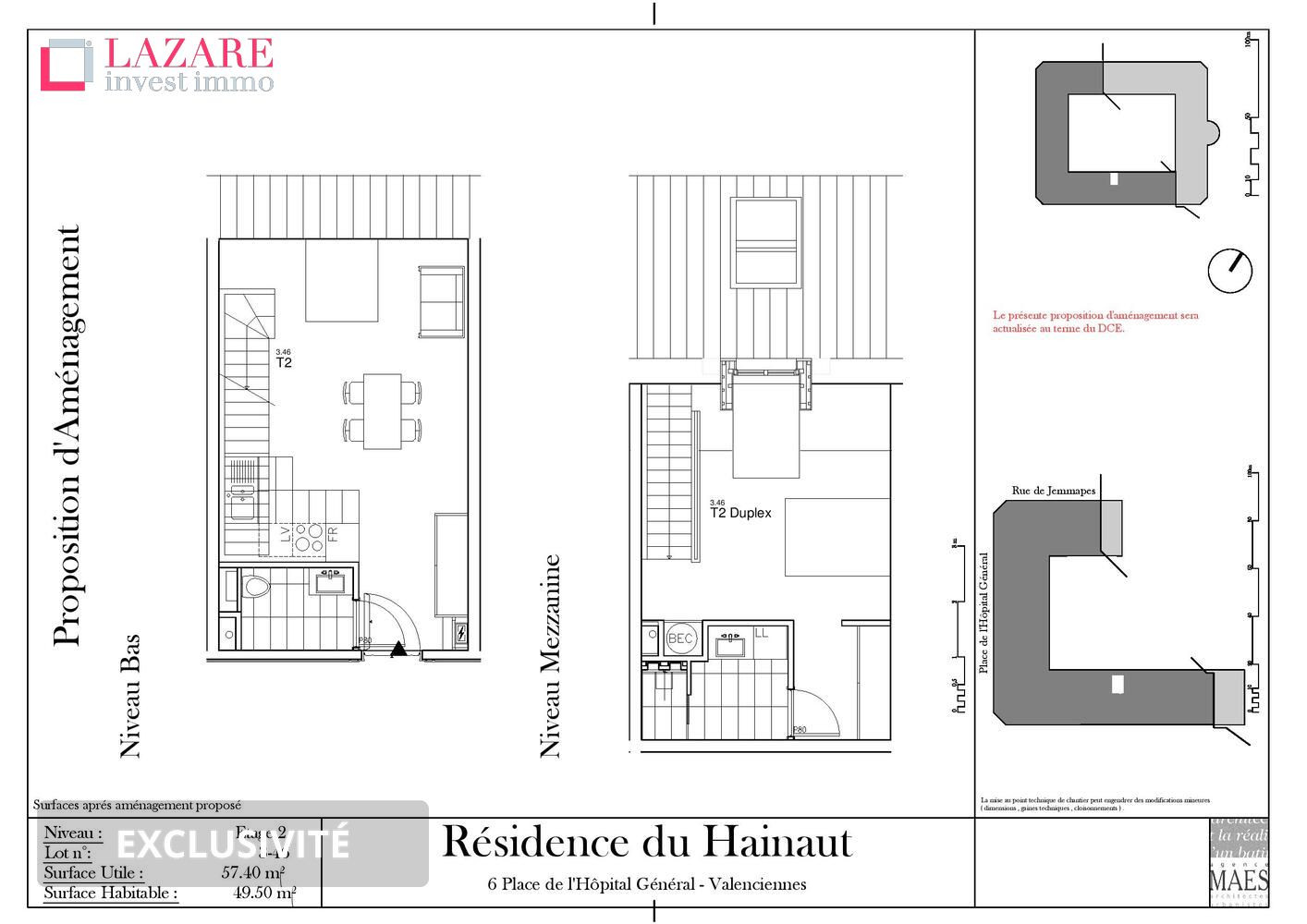 
                                                Location
                                                 A LOUER T2 duplex refait à neuf