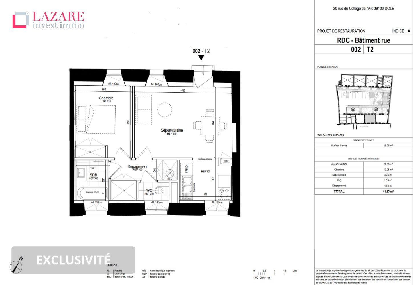 
                                                Location
                                                 A LOUER T2 neuf
