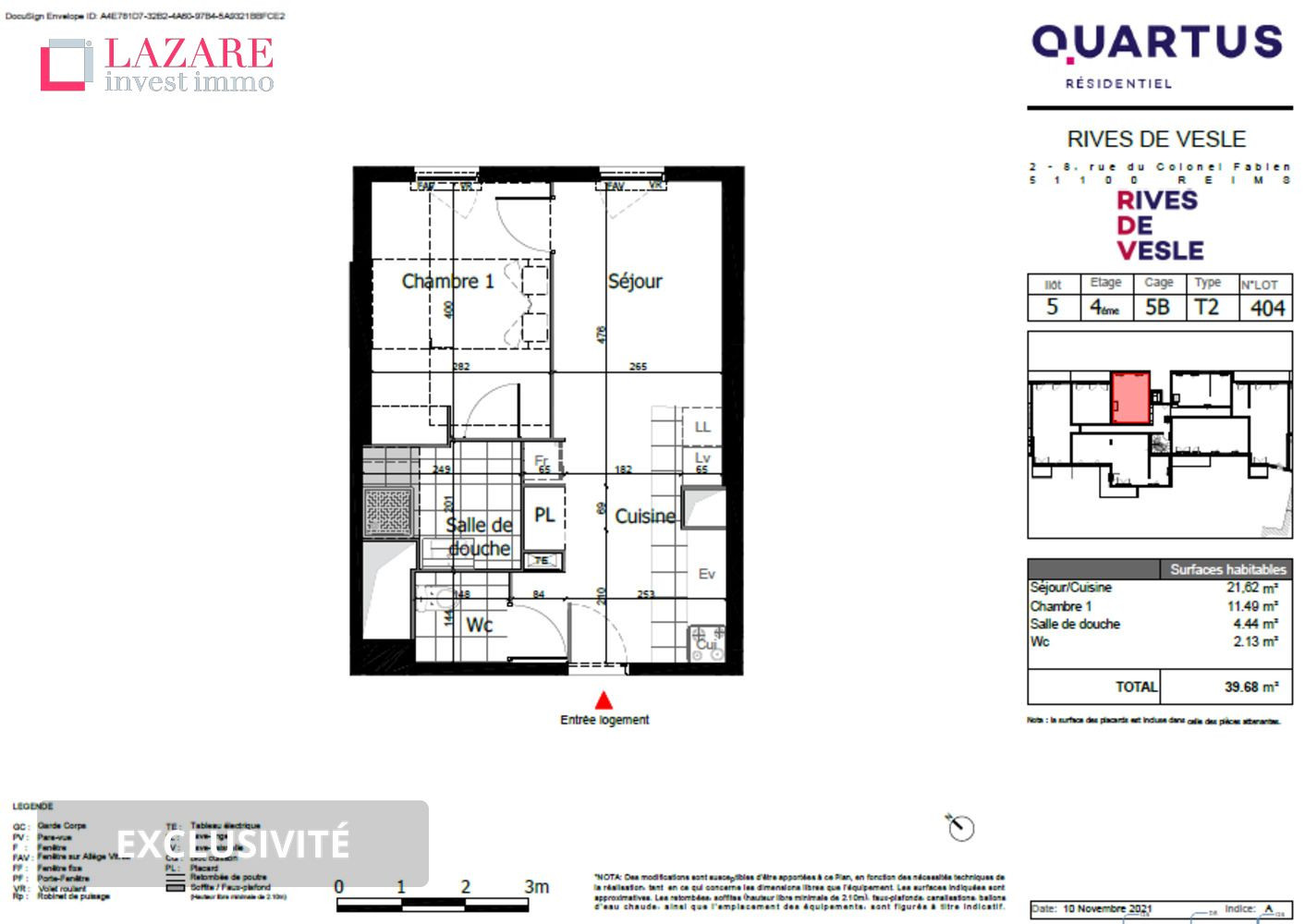 
                                                Location
                                                 A LOUER T2 récent