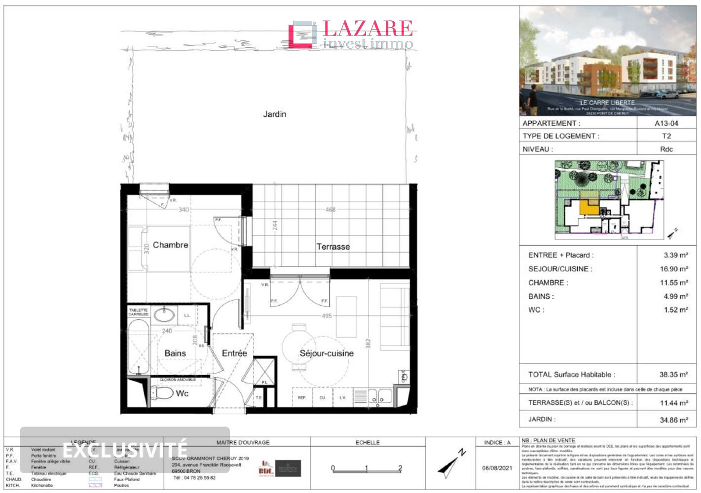 
                                                Location
                                                 A LOUER T2 récent avec garage fermé