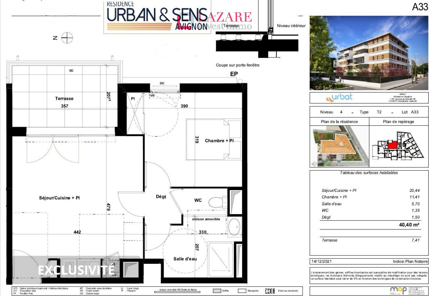 
                                                Location
                                                 A LOUER T2 récent avec parking