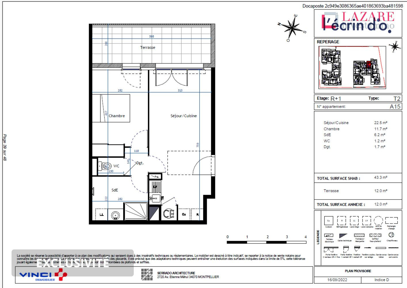 
                                                Location
                                                 A LOUER T2 récent avec terrasse