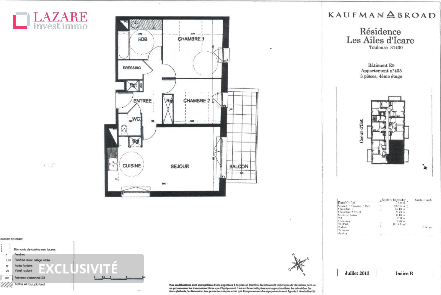 
                                                Location
                                                 A LOUER T3 avec parking