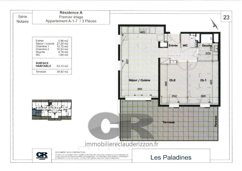 
                                                Location
                                                 A LOUER - T3 - PALADINES