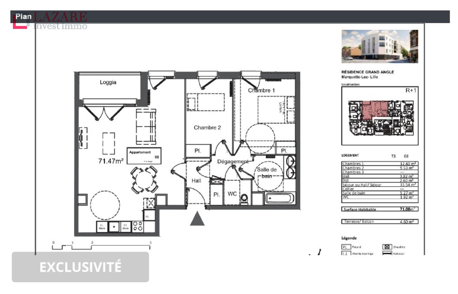 
                                                Location
                                                 A LOUER T3 récent avec 2 parkings