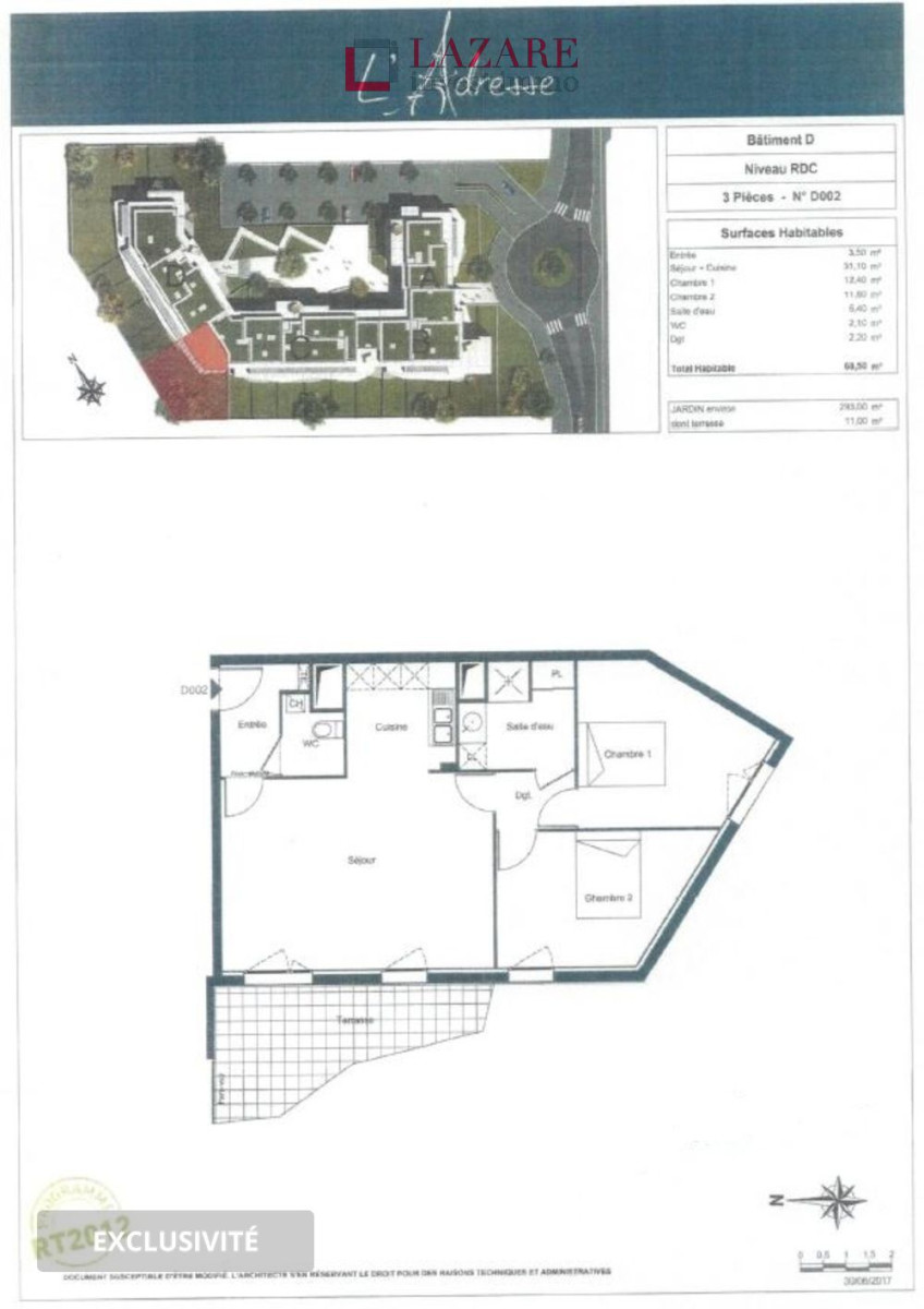 
                                                Location
                                                 A LOUER T3 récent avec parking